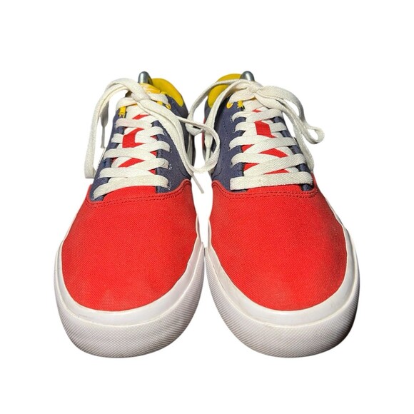 Nike Charge Solarsoft SB University Red, Navy & Yellow Canvas Shoes Men Size 9.5 - Picture 1 of 12